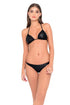 Luli Fama Thunderball Mesh Outline Triangle Top